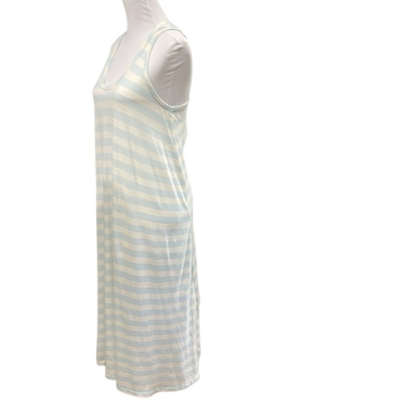 NWT The Great. Striped Swing Tank Dress SZ S 1 Blue Cream - Picture 4 of 8